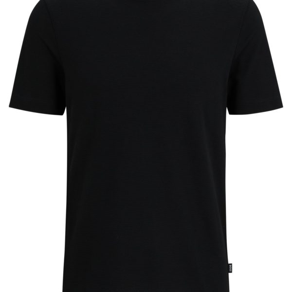 T-shirt en coton mélangé à la structure jacquard effet bulle – Hugo Boss