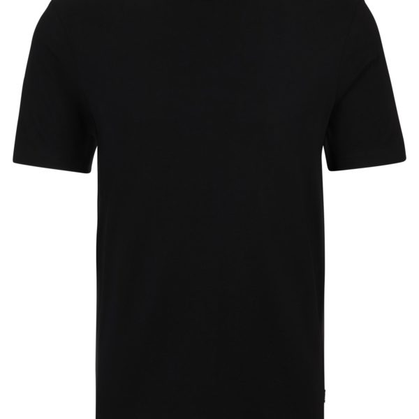 T-shirt Regular en jersey de coton avec col côtelé – Hugo Boss