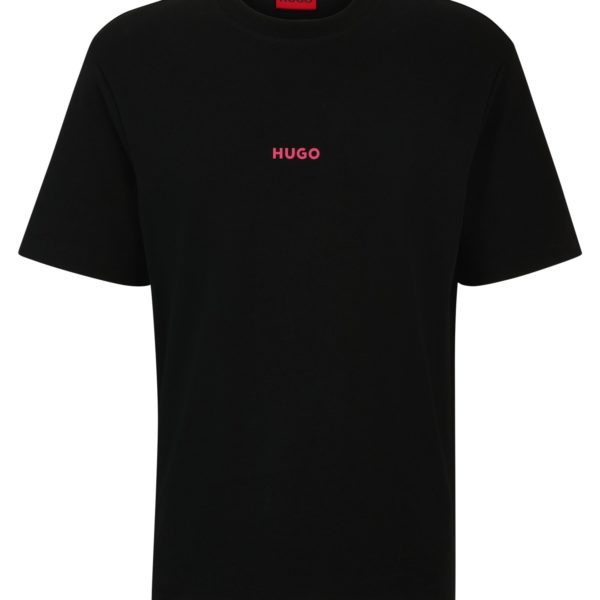 T-shirt en jersey de coton avec imprimé artistique au dos – Hugo Boss