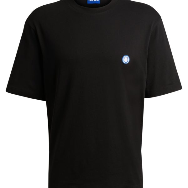 T-shirt en jersey de coton avec logo Smiley – Hugo Boss
