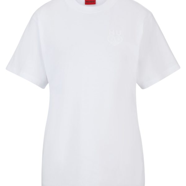 T-shirt en jersey de coton avec logo de la nouvelle saison – Hugo Boss