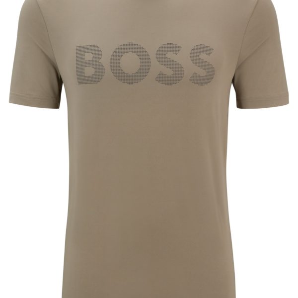 T-shirt en stretch performant avec logo réfléchissant décoratif – Hugo Boss