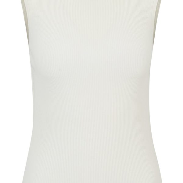 Haut sans manches en tissu côtelé à col montant – Hugo Boss