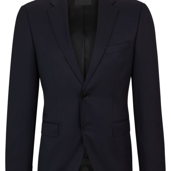 Veste Regular Fit en sergé de laine vierge – Hugo Boss