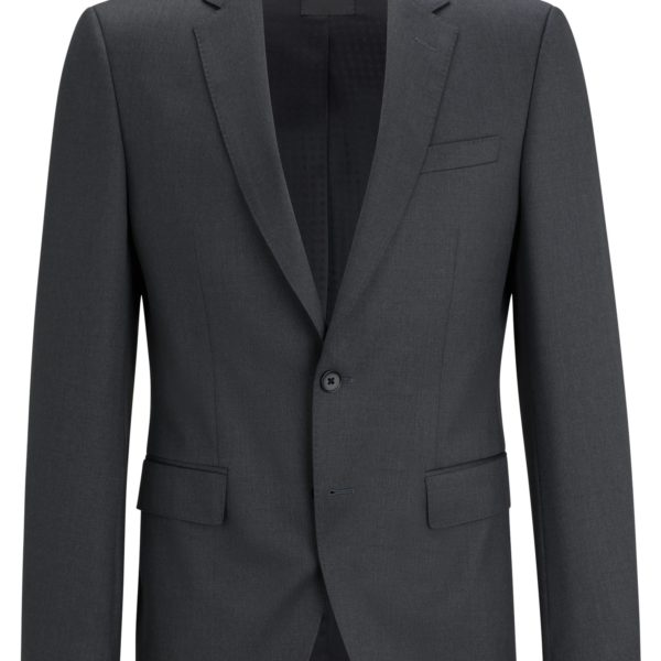 Veste Slim Fit en sergé de laine vierge – Hugo Boss