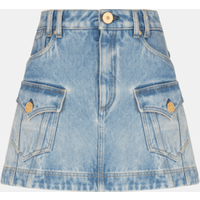 Jupe Trapeze Western en denim – Balmain