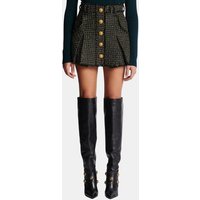 Jupe plissée en tweed lurex – Balmain