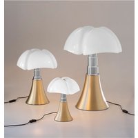 Lampe de table grand modèle Pipistrello laiton satiné H66 à 86 cm – Martinelli Luce