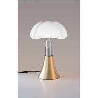 Lampe de table medium Pipistrello laiton satiné H50 à 62 cm – Martinelli Luce