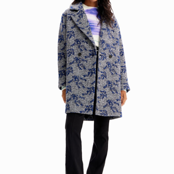 Manteau croisé chevrons – Desigual