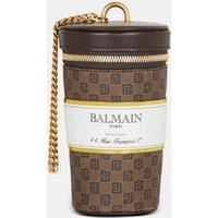 Minaudière Coffee Cup en toile mini monogramme – Balmain