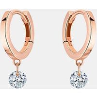 Mini Créoles 360° – 2 diamants – poids total 0,20ct approx. – or 18kt – La Brune & La Blonde