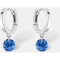 Mini Créoles Confetti – Saphir Bleu – poids total 0,60ct approx. or 18kt – La Brune & La Blonde