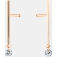 Mini Pendants d’oreilles Majorette – 2 diamants – poids total 0,14ct approx. – or 18kt – La Brune & La Blonde