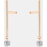 Mini Pendants d’oreilles Majorette – 2 diamants – poids total 0,20ct approx. – or 18kt – La Brune & La Blonde