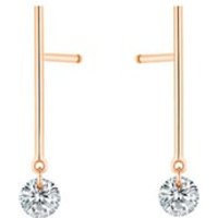 Mini Pendants d’oreilles Majorette – 2 diamants – poids total 0,40ct approx. – or 18kt – La Brune & La Blonde