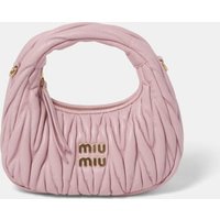 Mini sac besace hobo Wander en cuir – Miu Miu