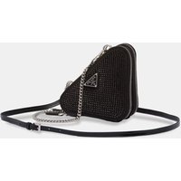 Mini sac pochette Saffiano détails strass – Prada