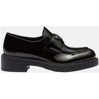 Mocassins Chocolate en cuir verni – Prada
