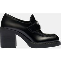 Mocassins à talons Chocolate en cuir – Prada