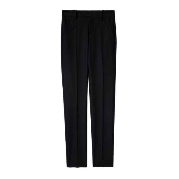 Pantalon Prune Strass Star Noir – Taille 40 – Femme – Zadig & Voltaire