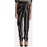 Pantalon drappé asymétrique en satin – Balmain