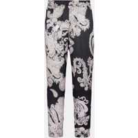 Pantalon imprimé Paisley en soie – Balmain