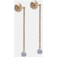 Pendants d’oreilles 360° – 2 diamants – poids total 0,40ct approx. – or 18kt – La Brune & La Blonde