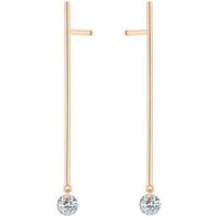Pendants d’oreilles Majorette – 2 diamants – poids total 0,40ct – or 18kt – La Brune & La Blonde