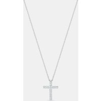 Pendentif croix DB Classic en or blanc – De Beers Jewellers