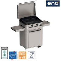 Plancha gaz ENO Enosign 65 chariot + Plancha inox – Eno