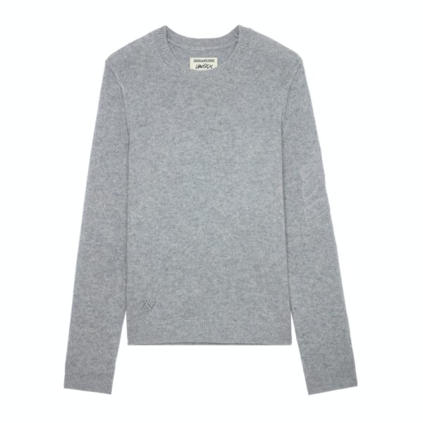 Pull Kennedy Cachemire Gris Chine Clair – Taille Xl – Homme – Zadig & Voltaire