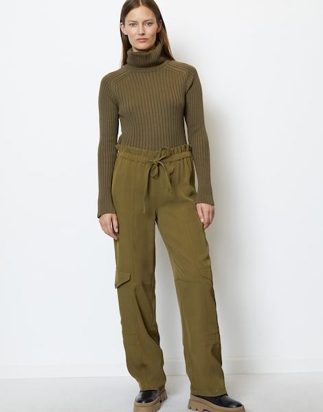 Pull à col roulé côtelé slim - Marc O'Polo