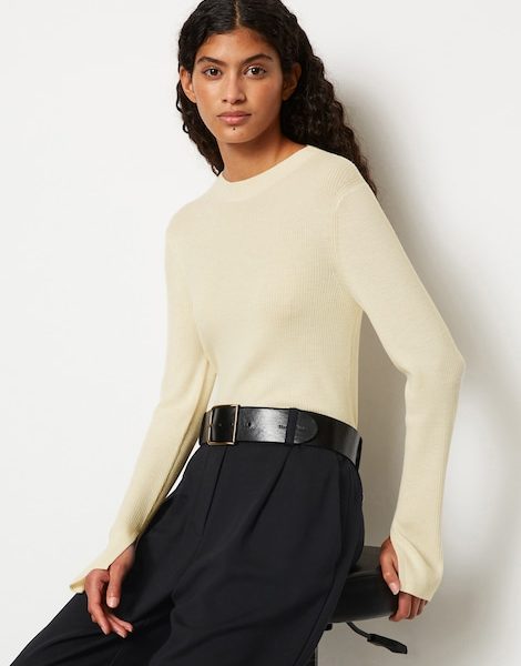 Pull en maille côtelée slim – Marc O’Polo