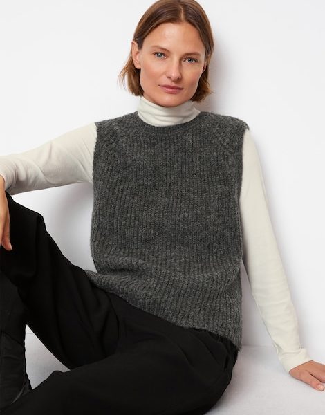 Pull en tricot sans manches regular – Marc O’Polo