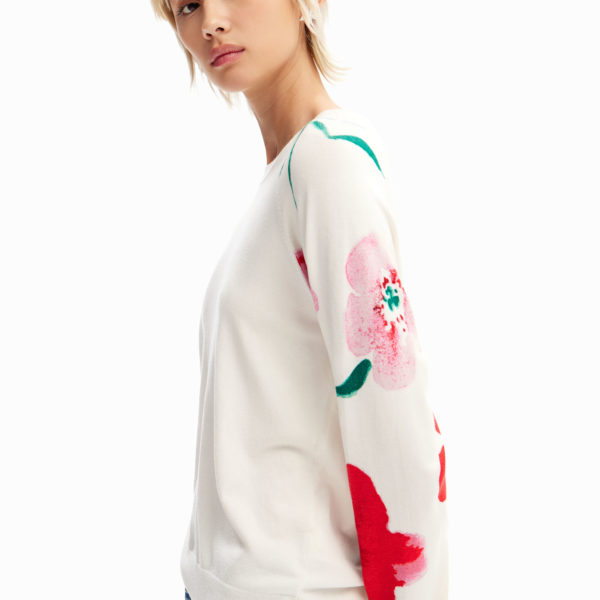 Pull fleurs aquarelle – Desigual