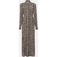 Robe chemise en soie python – Balmain