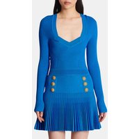 Robe courte en maille côtelée – Balmain