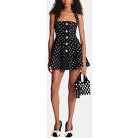 Robe dos-nu en maille jacquard à pois – Balmain