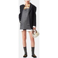 Robe droite courte à bretelles en laine – Miu Miu