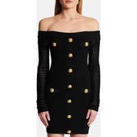 Robe en maille résille à épaules dénudées – Balmain
