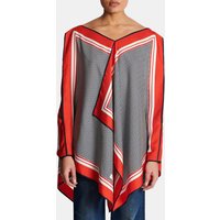Robe foulard monogramme asymétrique – Balmain