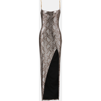 Robe longue à bretelles chaîne – Balmain