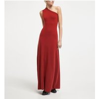 Robe longue asymétrique Swan cachemire femme – Extreme Cashmere
