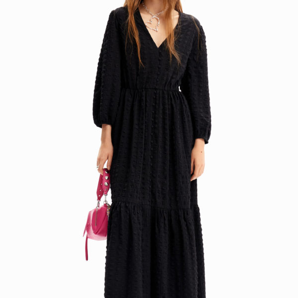 Robe longue texturée – Desigual