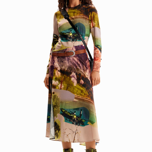 Robe midi collage M. Christian Lacroix – Desigual