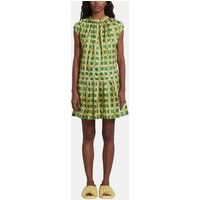 Robe sans manches courte droite en soie à imprimé – Marni