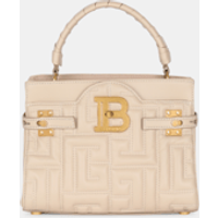 Sac B-Buzz 22 Top Handle en cuir matelassé monogramme – Balmain