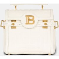 Sac B-Buzz 23 en cuir grainé monogramme – Balmain