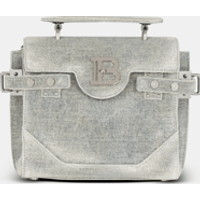 Sac B-Buzz 23 en denim effet vintage – Balmain